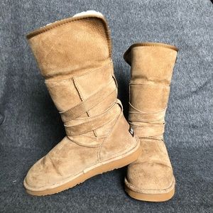 Light Brown Tall Winter Boots